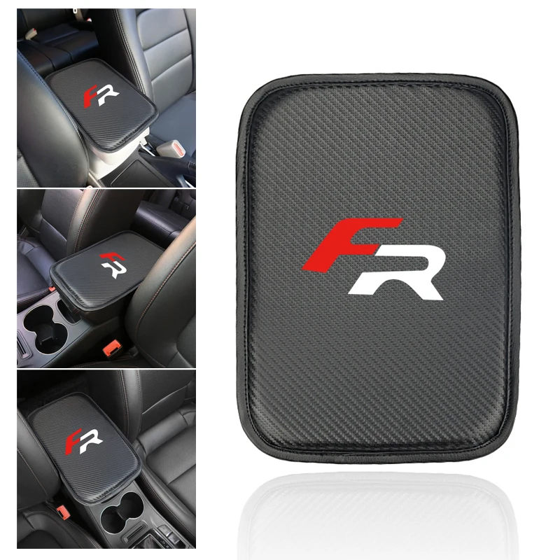 

1pcs Car Styling Decoration Protective Armrest Box Pad Center Console Support for Seat FR+ Leon Ibiza cupra Car accessories
