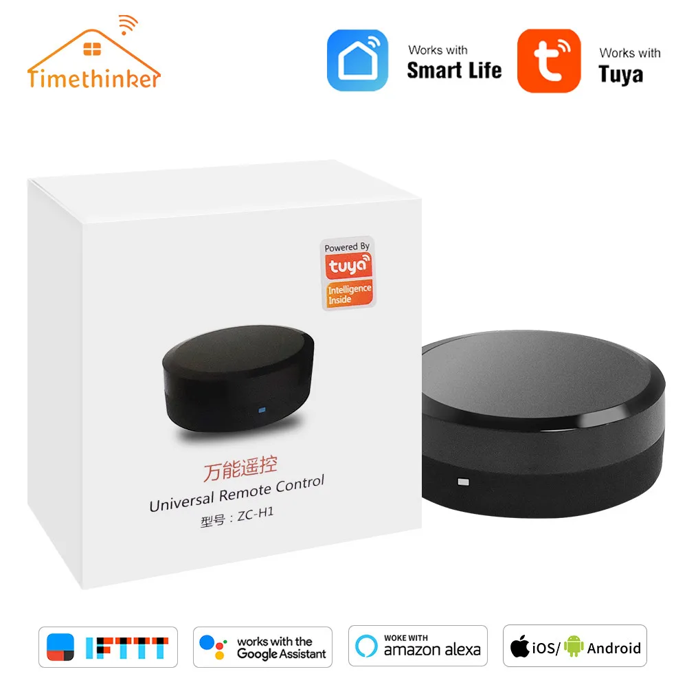

Timethinker Tuya Smart IR Hub Remote Control Voice Control for Air Conditioner TV Work With Alexa Google Home for Samsung IOS
