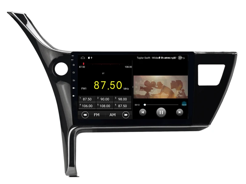 Best Car Multimedia Player 10.1inch IPS Screen Monitor GPS tape recorder Bluetooth Android 9.0 For Toyota Corolla 2017 Auto Audio 4