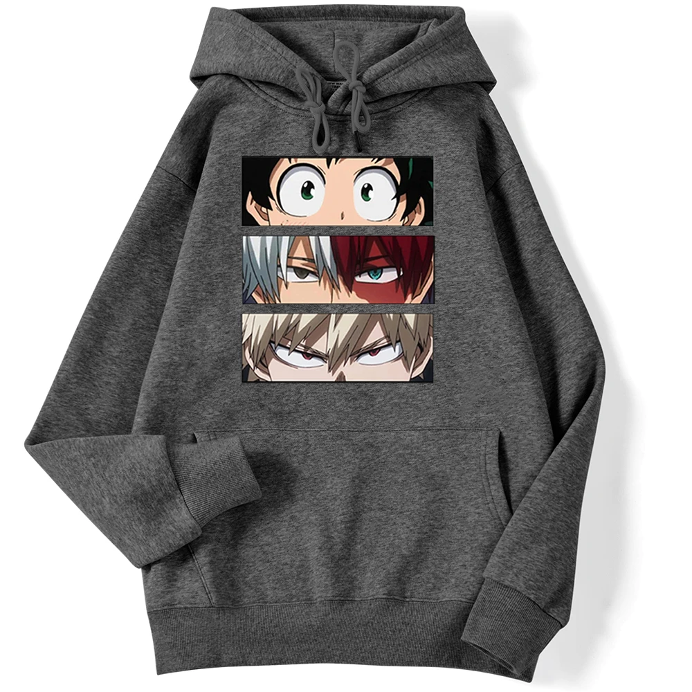 My Hero Academia Hoodies Men's Casual Fashion Sweatshirts Japan Anime Loose Hoodie Hip Hop Creativity Streetwear Male