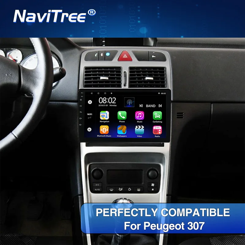 Автомобильный радиоприемник на Android 2G + 32G для Peugeot 307 307CC 307SW 2004 2013 WiFi Bluetooth GPS