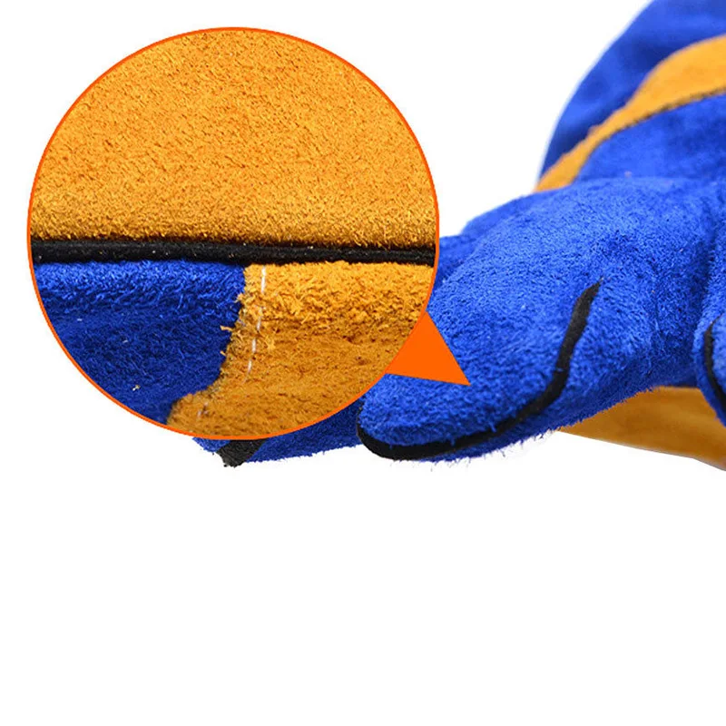 

1Pair Welding Gloves Fire Resistant Heat-insulating Welders Gauntlets Gloves 35CM Hi 888