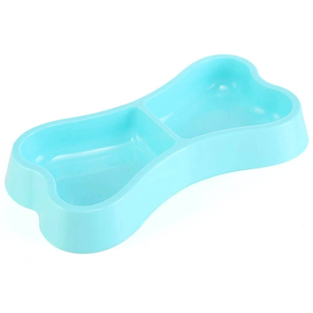 Bone Shaped Pet Bowl for Cats PP Plastic Dog Bowl Cute Puppy Dog Food Bowl Bright Color Pet Feeder Beautiful Cat Water Container