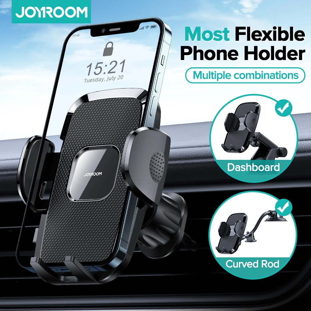 Flexible Long Arm Car Phone Holder For Iphone12 11 Pro Cell Mobile Phone  Windshield Dashboard Suction Air Outlet Car Phone Stand - Holders & Stands  - AliExpress