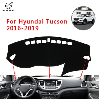 

PNSL Car Dashboard Cover Dash Mat Dash Pad Carpet For Hyundai Tucson 2016 2017 2018 2019 anti - slip anti - uv Dust proof