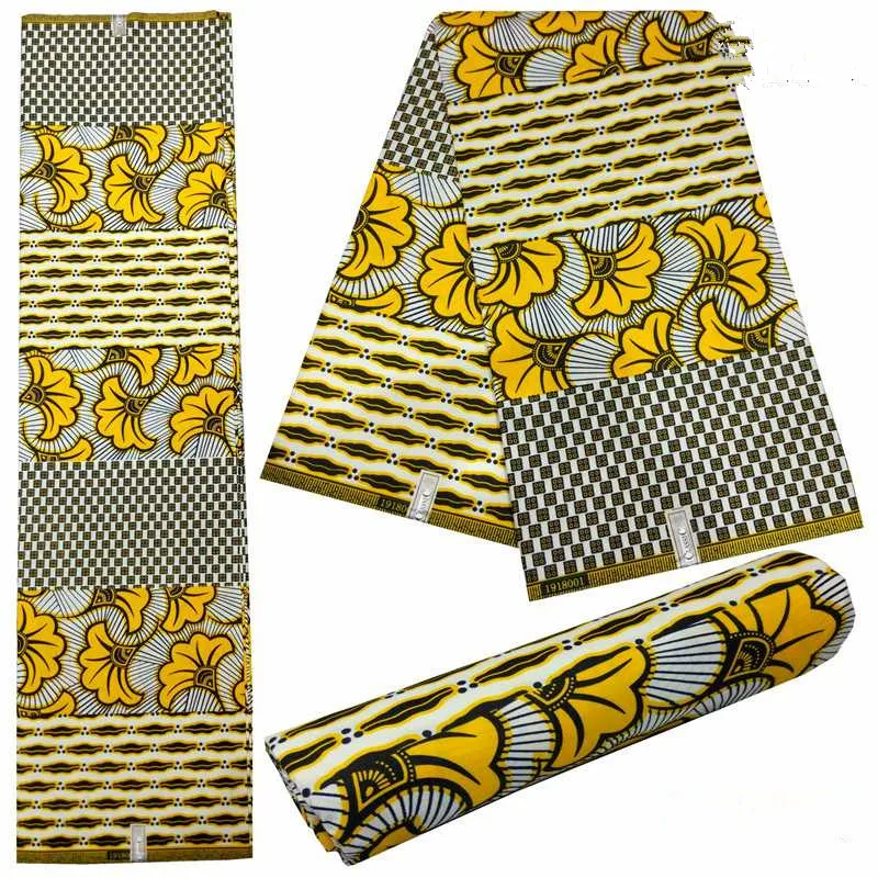 Red African Printed Real Wax Cloth Fabric For Women Dress High quality Ankara Dutch Veritable Wax Fabric DIY Sewing