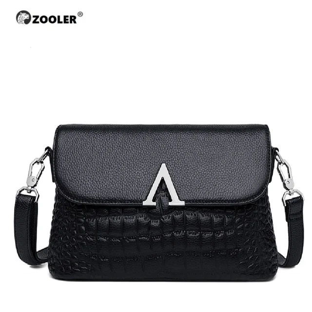 ZOOLER Exclusively V-Shape Genuine Leather Women’s Shoulder Bags Luxury Designed Woman bag Ladies Bird Hardware Girls Bags WG213