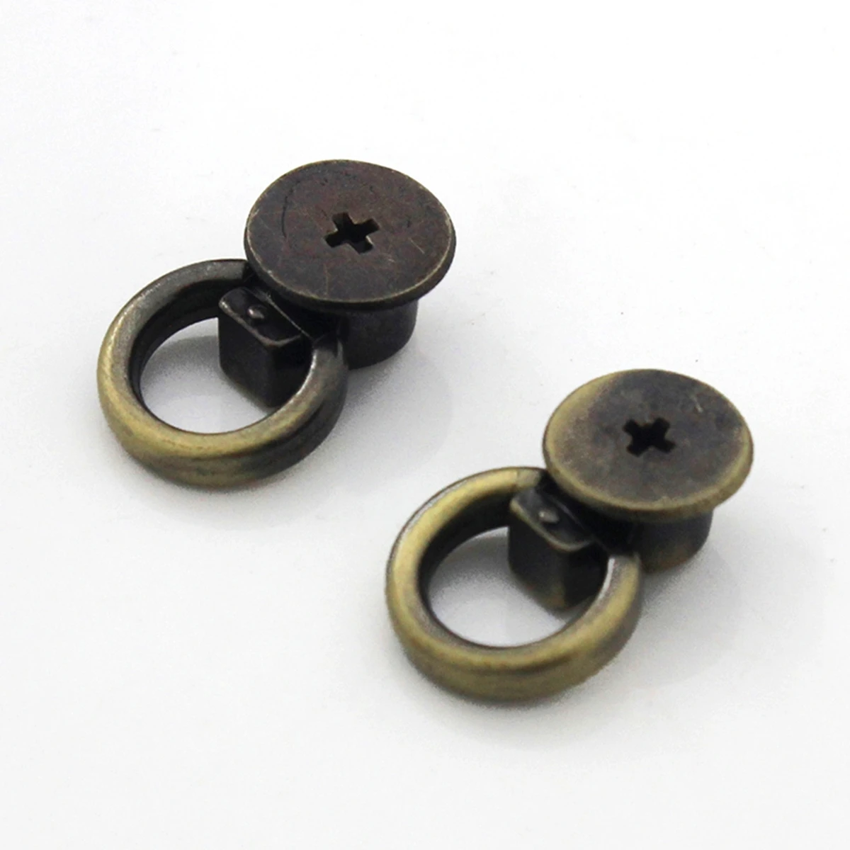 

10pcs Metal Bag Side Tiny Anchor Gusset Hanger Clamps Bag Side Edge Anchor Link Hardware with O Rings for Tiny Bag Purse CLOXY
