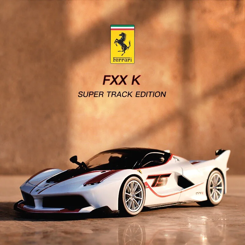 

Bburago 1:24 Ferrari FXXK 75 Alloy Racing Convertible alloy car model simulation car decoration collection gift toy