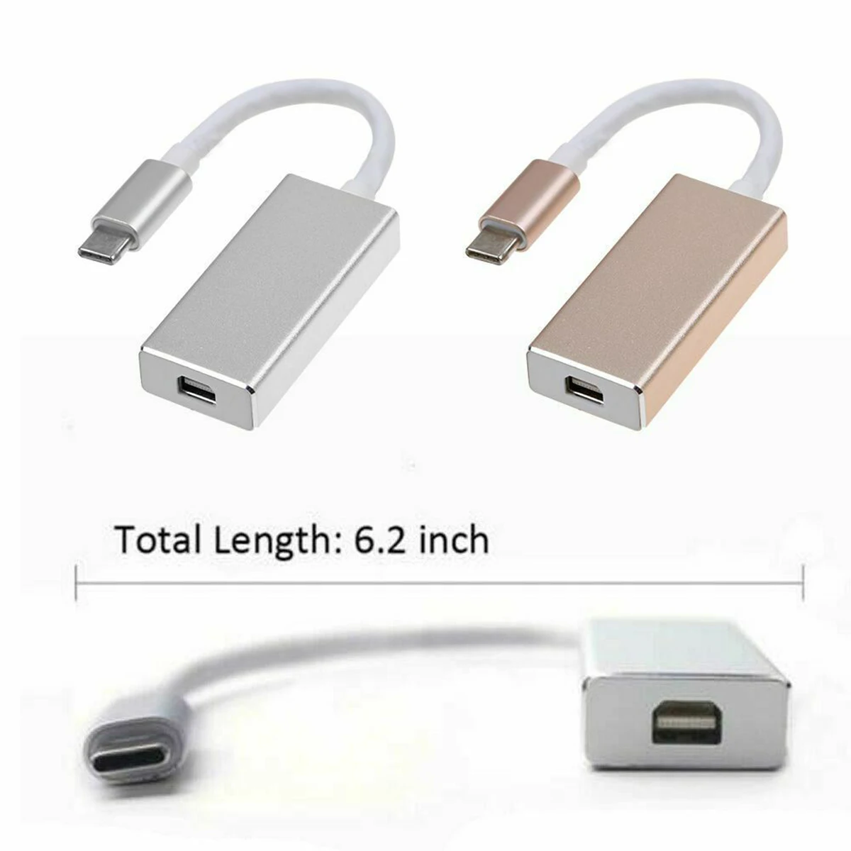 Portable Type-C USB 3.1 Male to Female Mini Displayport Connector Adapter 9cm HD USB Type C to Mini DP Converter 4K*2K