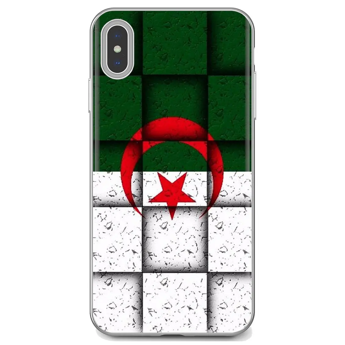 For Huawei Y6 Y5 2019 For Xiaomi Redmi Note 4 5 6 7 8 Pro Mi A1 A2 A3 6X 5X 7A Algeria Algerian Flag DZ Banner Silicone Case 