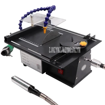 

Mini Table Saw Jade Carving Machine Table Grinding And Cutting Machine Beeswax Woodworking Polishing Tool 110-240V 350W 1.5-10mm