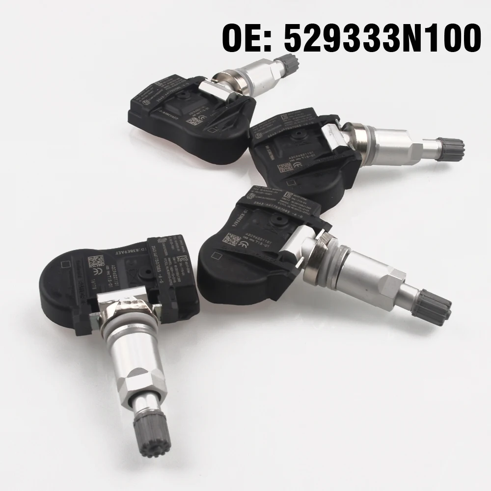 Датчик контроля давления в шинах 4 шт. TPMS 529333N100 для Hyundai Sonata Equus Santa Fe Kia Carens Ceed Sorento