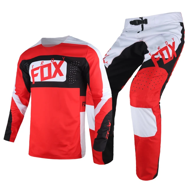 Divizion-Conjunto de ropa de carreras para hombre, Conjunto de Jersey y  pantalones de Motocross, Kits todoterreno, Scooter MX, Dirt Bike, traje  rojo