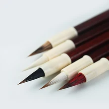 1 pçs lowercase escrita escova tradicional caligrafia chinesa caneta escova para pintura escrita escritura estudantes arte suprimentos