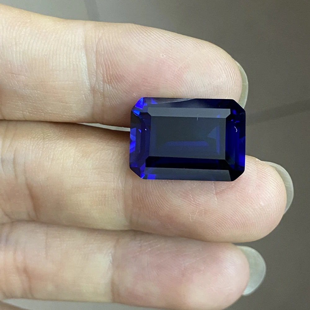 Meisidian 13X18mm 5A Quality 20 Carat Lab Corundum Royal Blue Sapphire Loose Gemstone