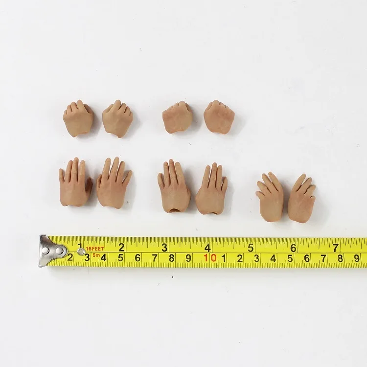 4 Pairs/set Male Hand Types Fisting Models For 12''figures Body Diy