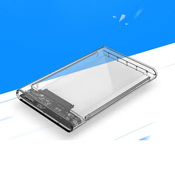 

HDD Case 2.5 SATA to USB 3.0 Adapter Fully Transparent High Speed Mobile Hard Disk Box For SSD HDD Box 2.5 Notebook SATA Serial