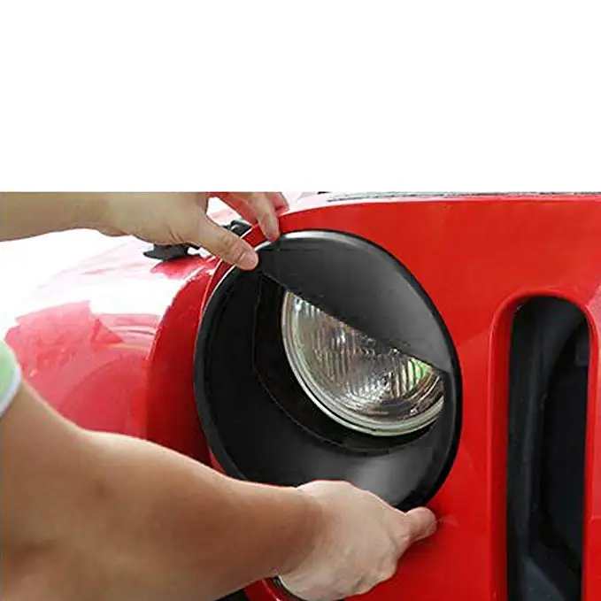 Opall Black Bezels передний светильник головной светильник Angry Bird style Накладка для Jeep Wrangler JK JKU Rubicon Sahara 07-18, не для JL