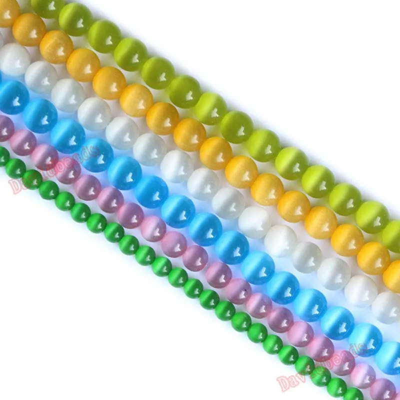 Fctory цена белый синий желтый красный опал кошачий глаз бусины россыпью