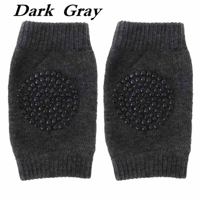 Dark Grey 1 пара, Детские наколенники, Нескользящие, безопасные, для тренировок по ползанию, Детские налокотники, 72XC - Цвет: Dark Grey