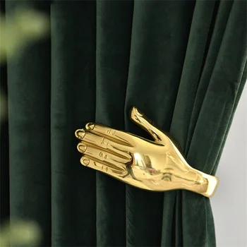 

European Luxury Velvet Curtains High-Grade Solid Blackout Curtains Custom 3 Meters Height For Living Room Bedroom Hotel Blinds#4