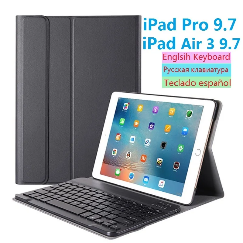 Чехол с русской и испанской клавиатурой для iPad Air 10 5 2019 Pro 2017 чехол A1701 A2152 умный