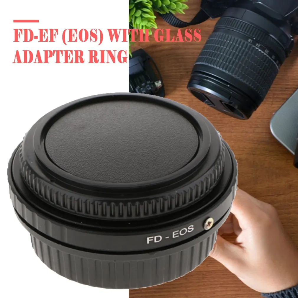 Алюминий сплав переходное кольцо для монтаж Canon FD объектив EOS Камера средства ухода за кожей для Canon DSLR 60D 650D 700D 5D III 100D с Стекло