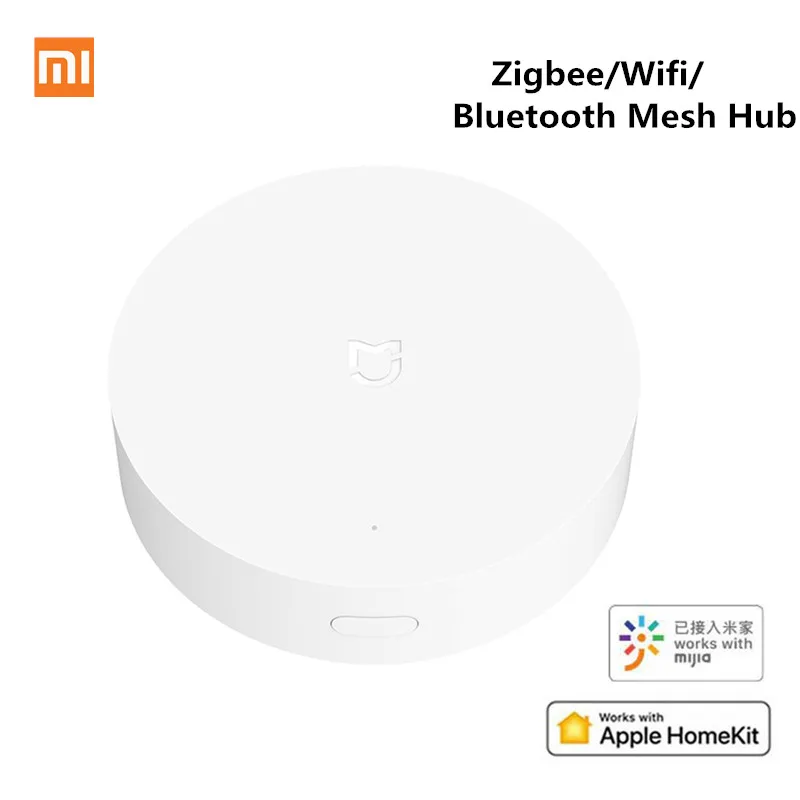 Xiao mi jia многофункциональный смарт-шлюз ZigBee wifi Bluetooth сетчатый концентратор многомодовый концентратор Работает с mi Home APP Apple Homekit