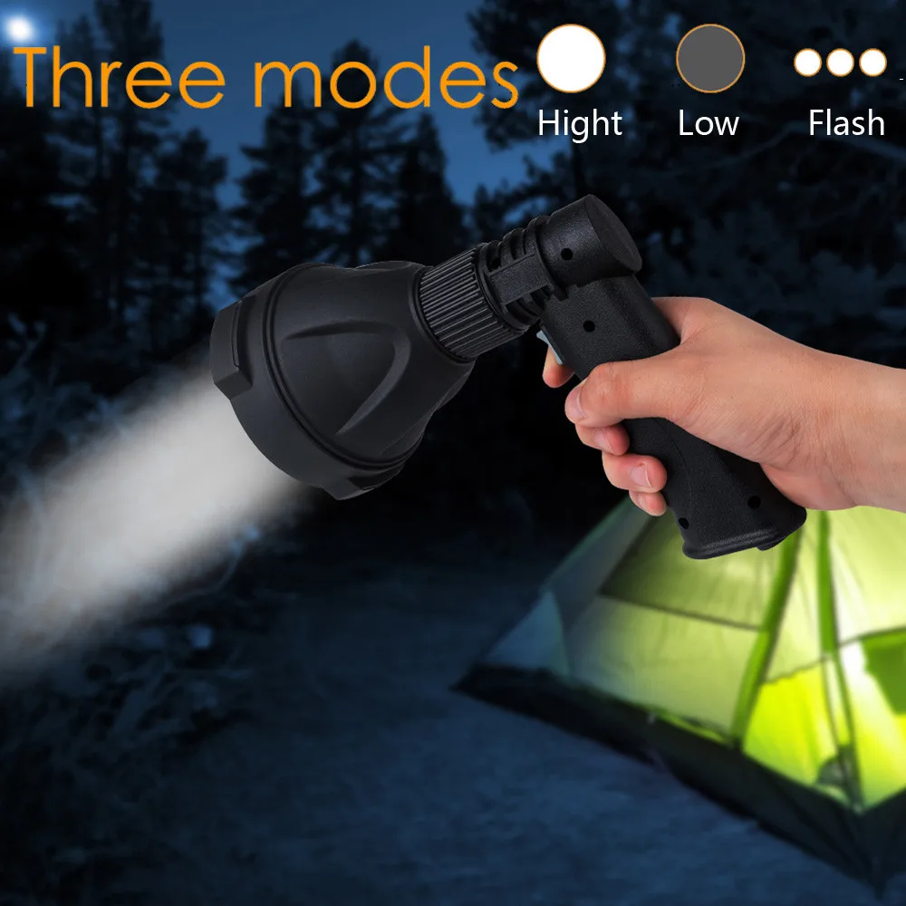 T6 фонарик дальний свет 300 м супер яркий 3 режима XML T6 тактический светодиодный фонарик перезаряжаемый фонарик