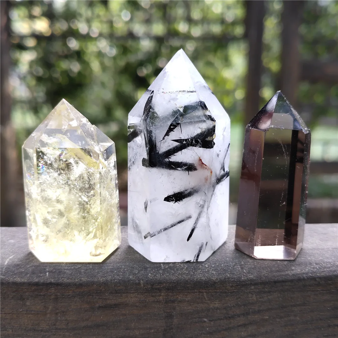 black tourmaline and citrine