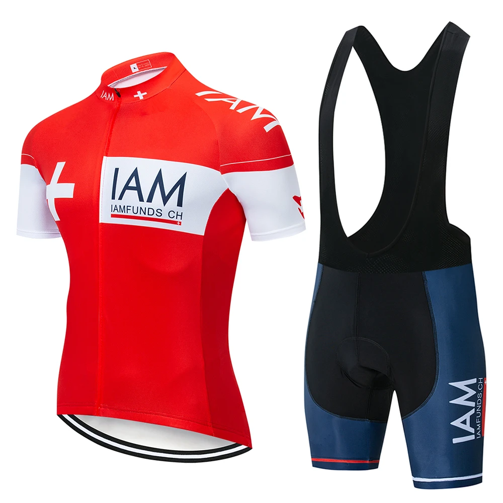 IAM Pro Team летние велосипедные наборы Ropa Ciclismo Высокое качество комплект велосипедной одежды для мужчин триатлонный обтягивающий костюм Skying велосипедная форма - Цвет: 5