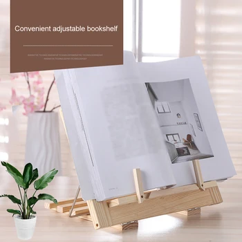 

Wooden Frame Reading Bookshelf Bracket - Book Reading Bracket Tablet PC Support Music Stand Wooden Table Drawing Easel
