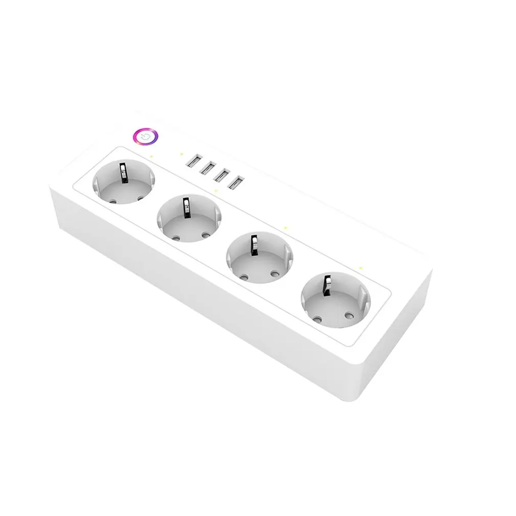 

Smart Plug Smart Switch Socket Wifi Timing Plug 1.8M 3/4-Ports Voice Intelligent Control Wireless Outlet Remote Control Socket