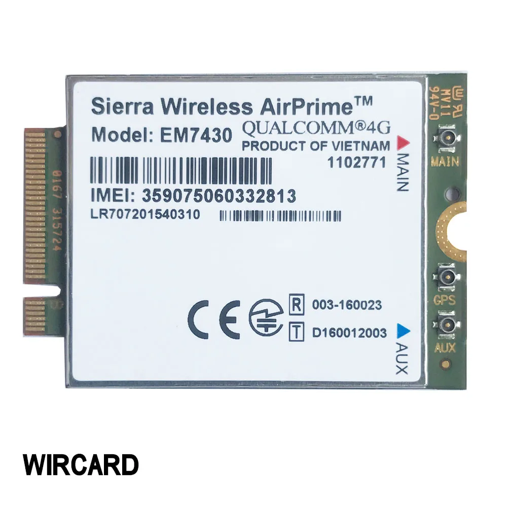 Fdd-lte Tdd-lte 4g Módulo 4g Cartão M.2 Em7430 Cat6 - Imagem 2