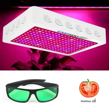 

CASTNOO 500W LED Grow Light Full Spectrum Indoor Flower Grow Panel+Glasses