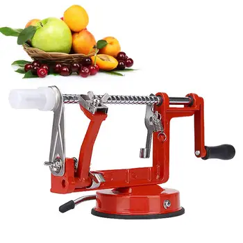 

Apple Peeler Corer Stainless Steel Corer Slicer Peeler Spiral Peeler Slicer Corer Durable Heavy Duty Blade Multicolor Peelers