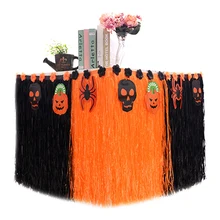 Волшебные наклейки для дома, вечерние украшения, Пластиковая юбка для стола на свадьбу, Хэллоуин, искусственные тюлевые пачки для пикника, декоративные принадлежности