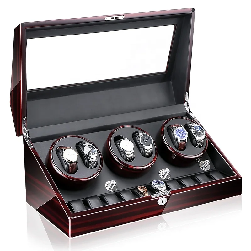 Luxury And Fashionable Watches Display Box That Rotatable Watch Winder With LED | Наручные часы