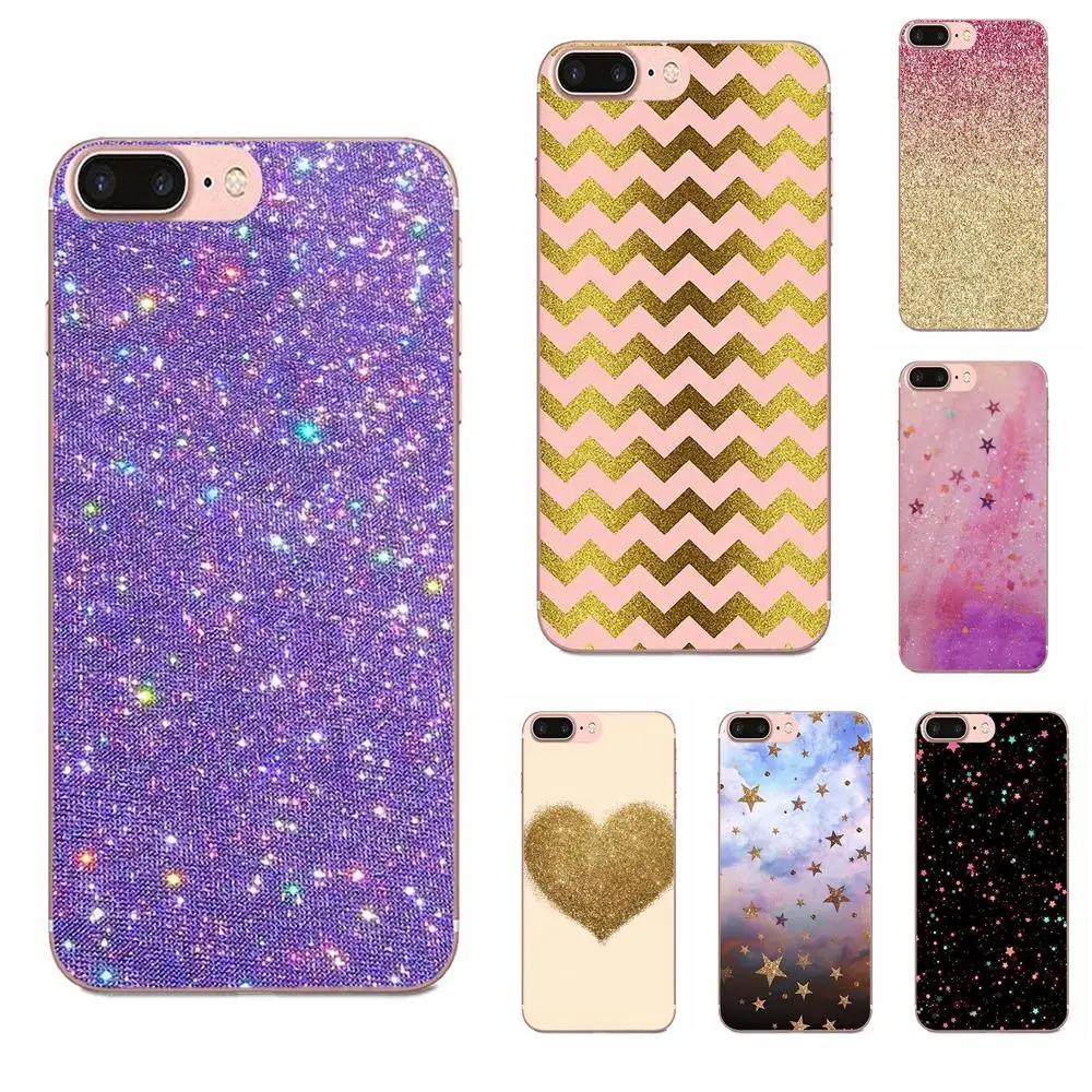 For Galaxy Grand A3 A5 A7 A8 A9 A9S On5 On7 Plus Pro Star 2015 2016 2017 2018 Soft Cell Phone Case Cover Gold Pink Rose Glitter | Мобильные