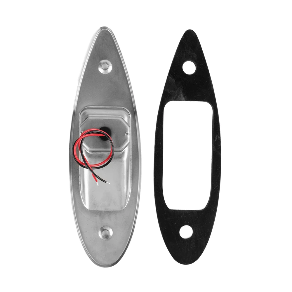 

1 Pair Marine Boat Side Navigation Light Red Green LED Stainless Steel Waterproof Boat Signal Lamp Navigation Warning Light