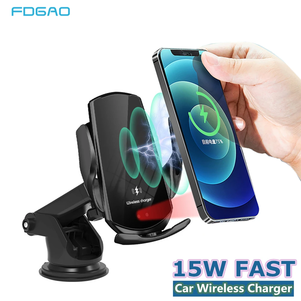 Беспроводное зарядное устройство FDGAO для Samsung S20/S10/iPhone 12/11/XS/XR/8/7/6 магнитный