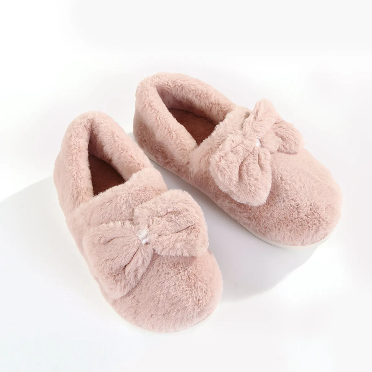 

Home Textile Slipper Women's Cute Indoor Warm Butterfly-Accent Warm rong bao with-Slipper Thick Bottomed Mu Love