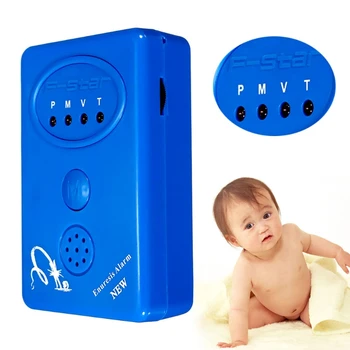 

Top Quality Blue Bedwetting Enuresis Adult Baby Urine Bed Wetting Alarm +sensor with Clamp Wet Reminder LESHP Set