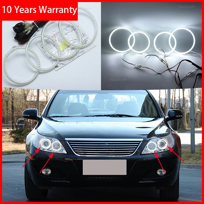 Для BYD F6 2008 2009 2010 2011 2012 супер яркий белый цвет 3528 SMD комплект светодиодов глаза