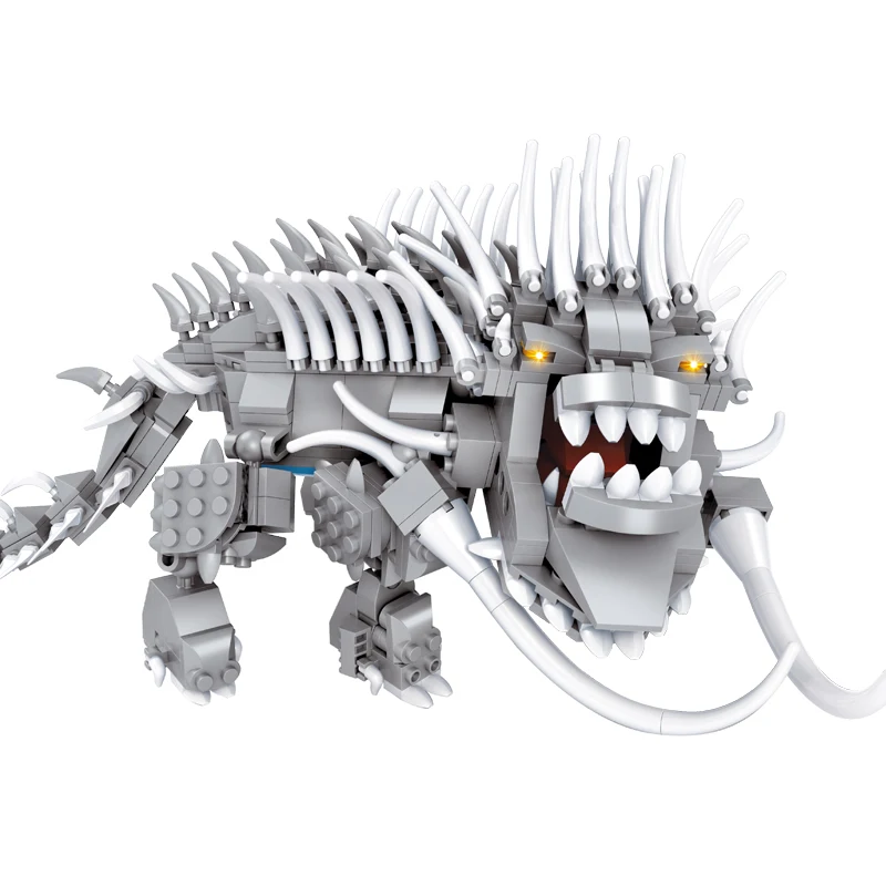 AUSINI King Dragon модель строительные блоки DIY игрушки создатели для мальчиков Скелет