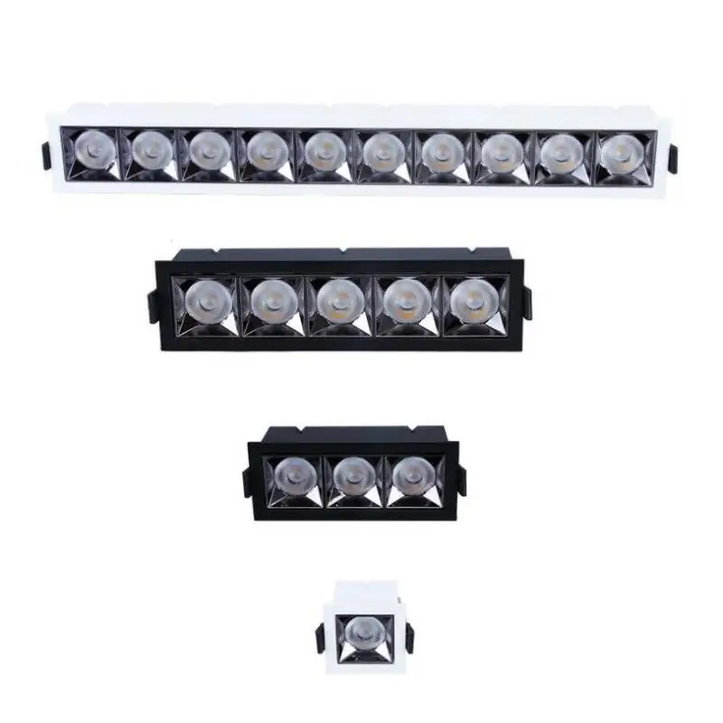 10 Head 40W 5 head 20W 12W Led Light Bar Boardroom Commerce Office Modern Fashion Line Lamp indoor Lighting Ceiling Downlight | Лампы и