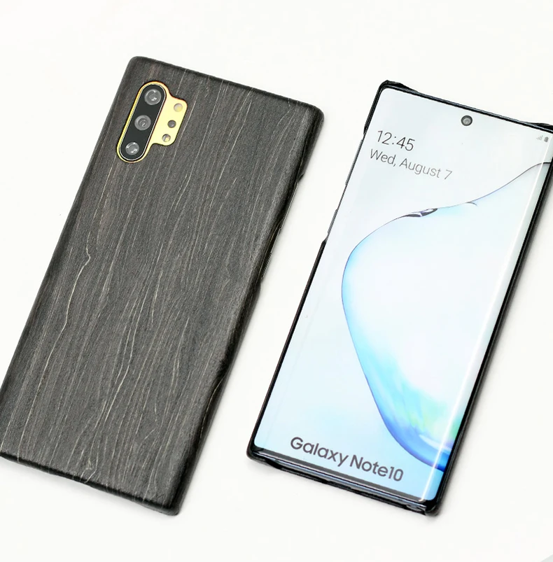 Чехол для samsung Note 10 Plus, роскошный тонкий жесткий защитный чехол из натурального дерева для телефона samsung Note 10, задняя крышка
