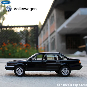 

WELLY 1:24 Shanghai Volkswagen Santana sports car simulation alloy car model crafts decoration collection toy tools gift