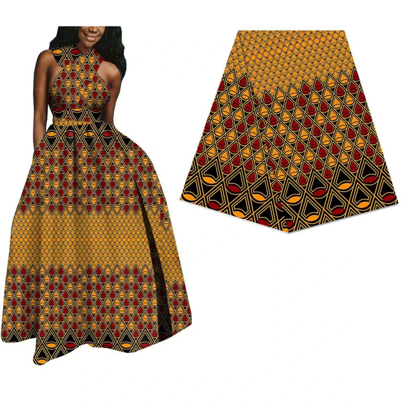 6 ярдов Хлопок африканская нигерийская настоящая восковая ткань для женщин платье новая ткань с батиком ткань Анкара голландская настоящая восковая ткань